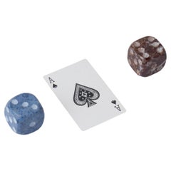 Giant Gemstone Dice - Set of Two - Blue and Red