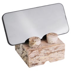Gemstone Brick Phonestand - Creamy Soapstone