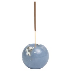 Gemstone sphere incense holder - celestina