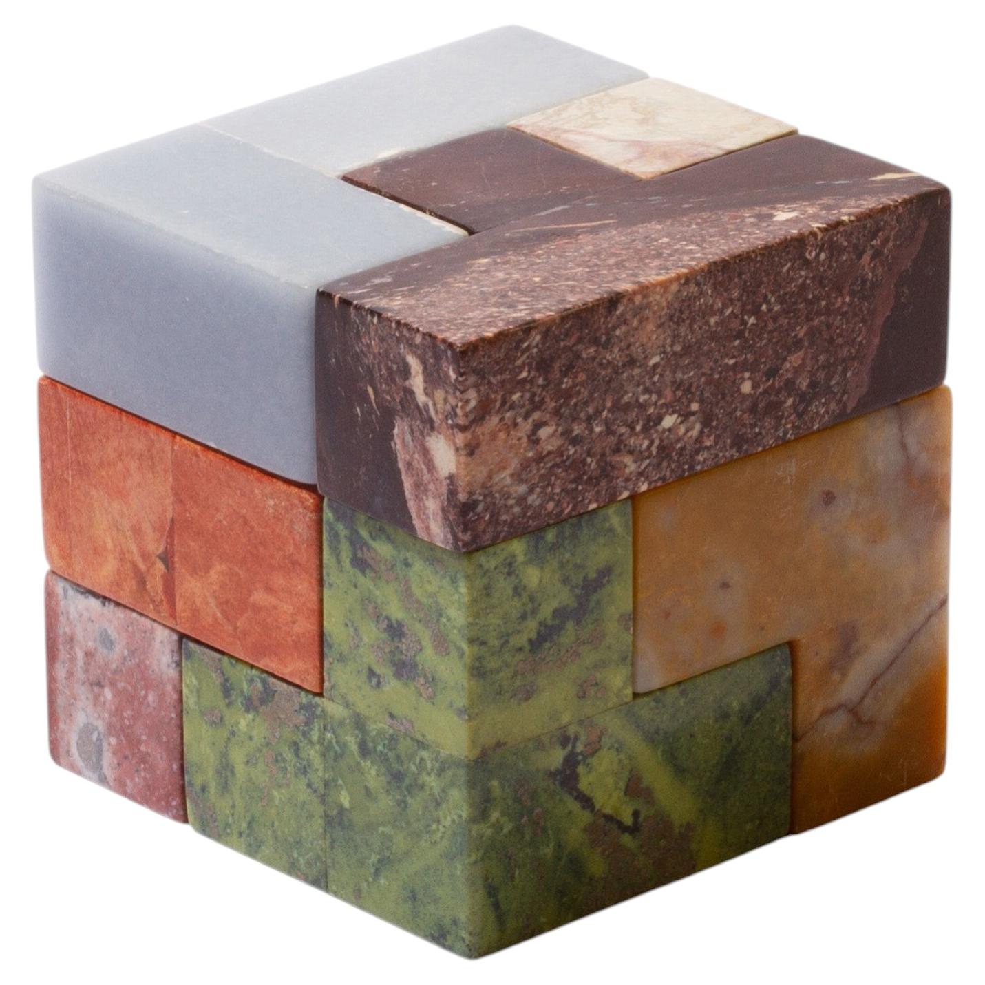 Buntes XL Soma Cube 3D Edelstein-Puzzle
