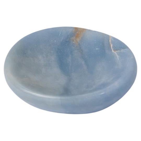 Blue Angelite Gemstone Catchall Handcrafted Jewelry Dish DAR Proyectos