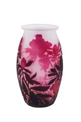 Vase Muller Frères, Luneville Dekoration mit Kamee Technik, um 1920