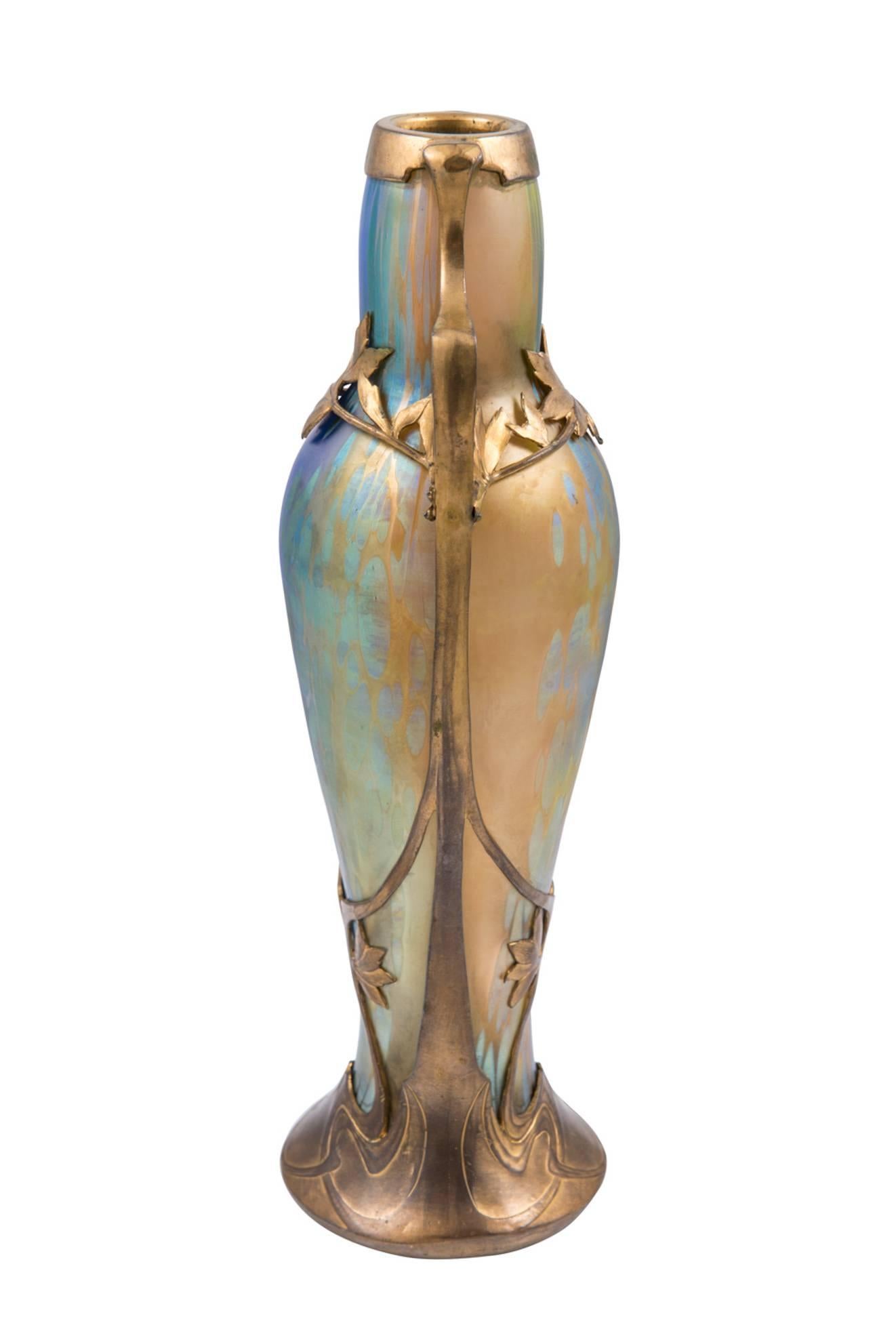 Art Deco Loetz, Extraordinary Vase, Phenomen Gre 299, 
