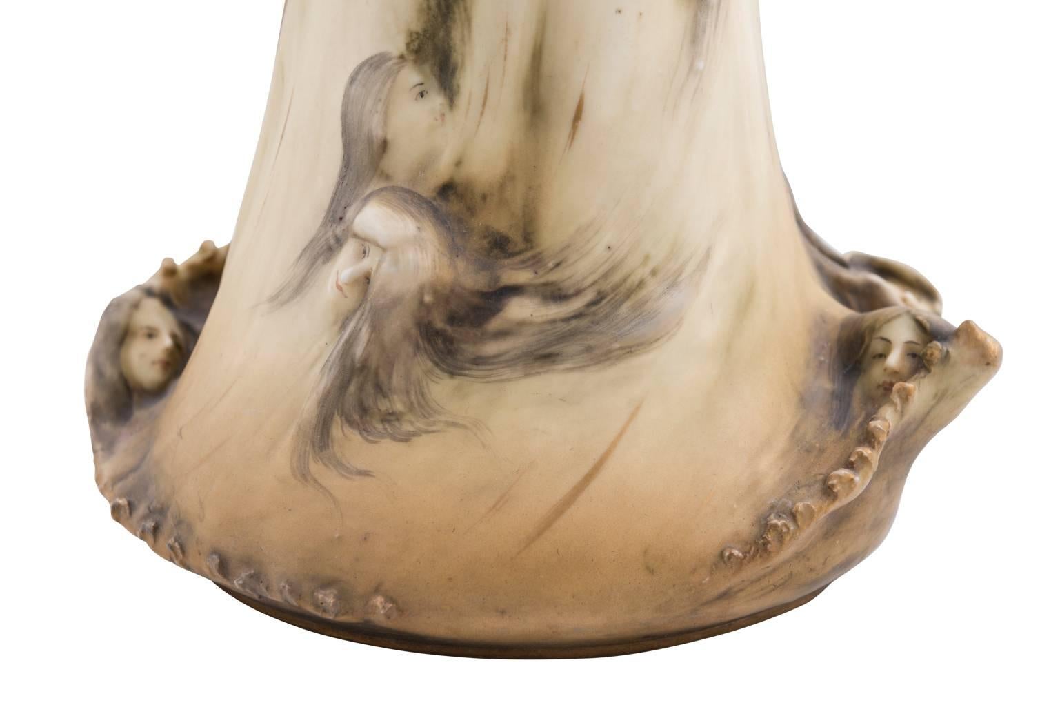 Large Vase “Spring Wind” Amphora Fates-Series, 1901-1902, Eduard Stellmacher In Excellent Condition In Vienna, AT