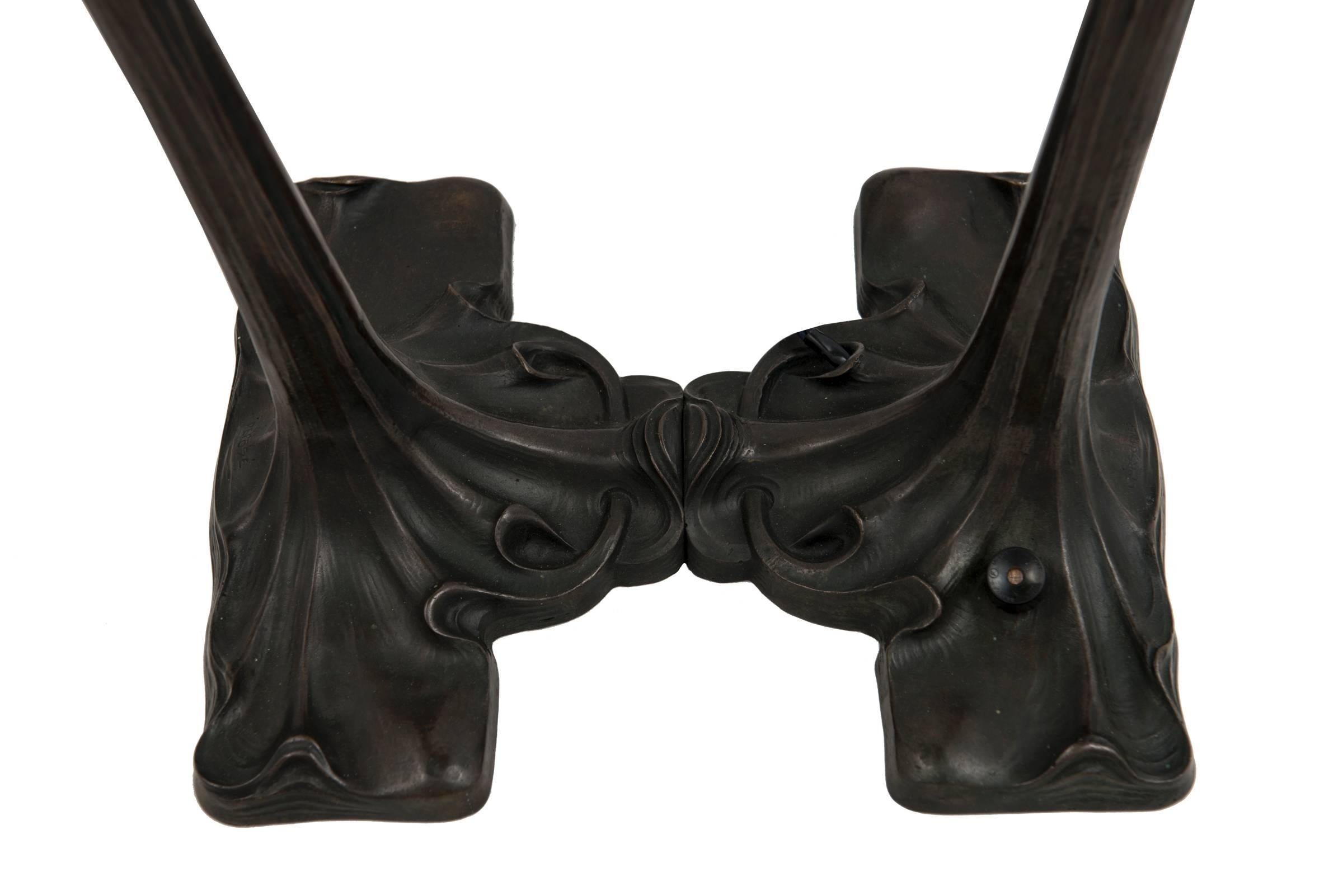 Loetz, Gustav Gurschner, Lampe Rusticana, Wien, um 1902, Jugendstil (Art nouveau)