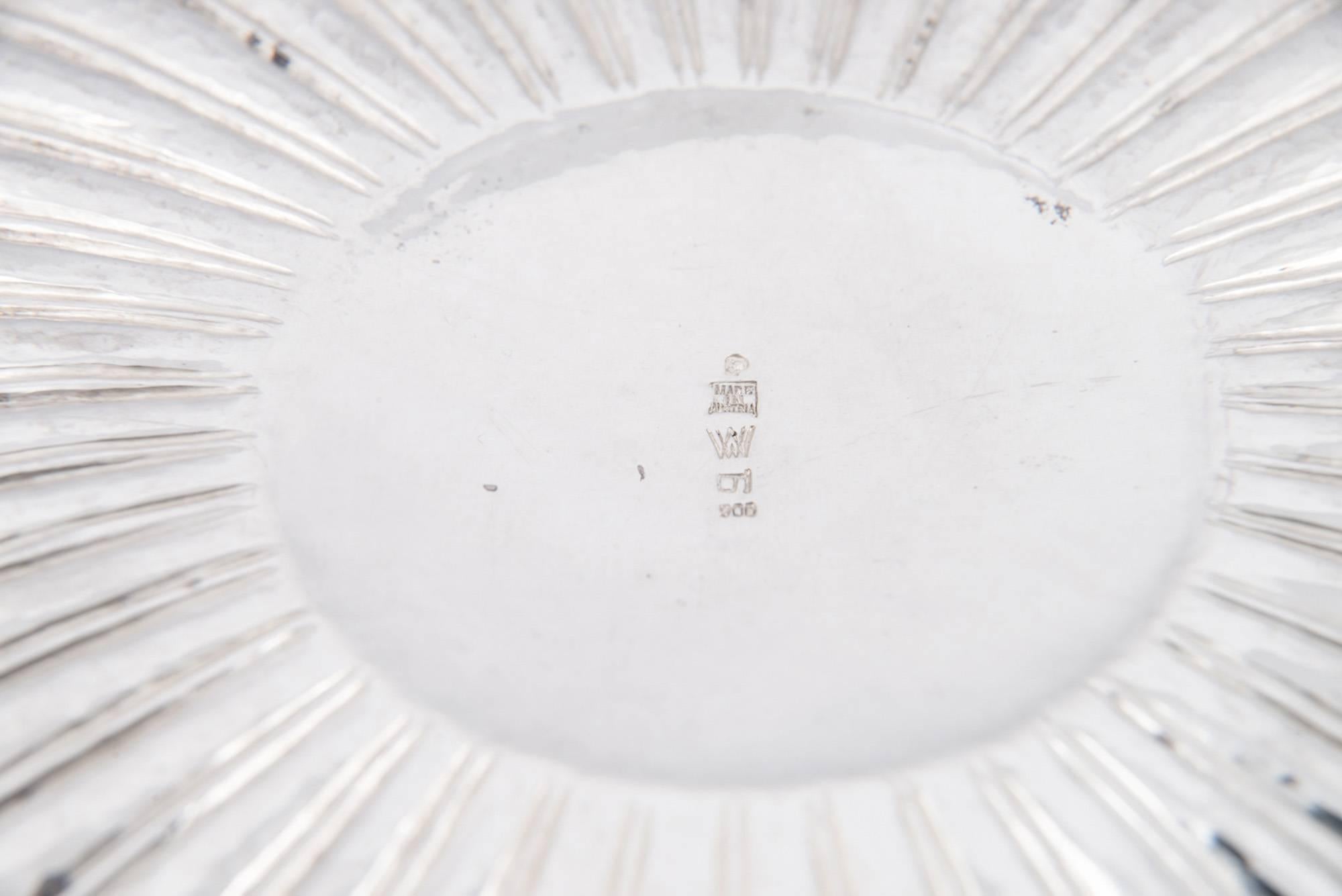 Early 20th Century Amazing Josef Hoffmann Silver Tray Wiener Werkstatte, circa 1929
