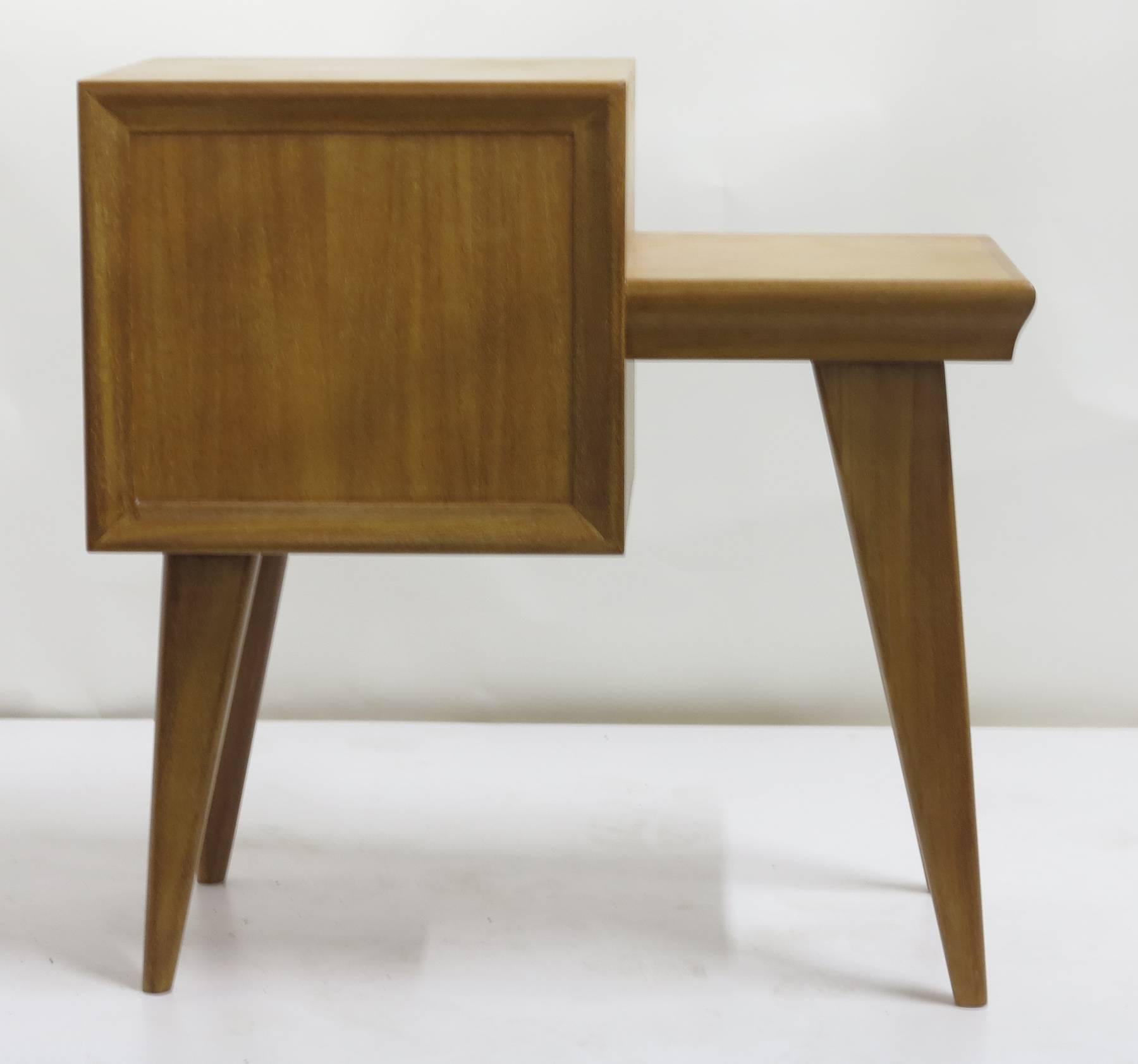 Mid-20th Century Bleached Mahogany End Tables 1950s