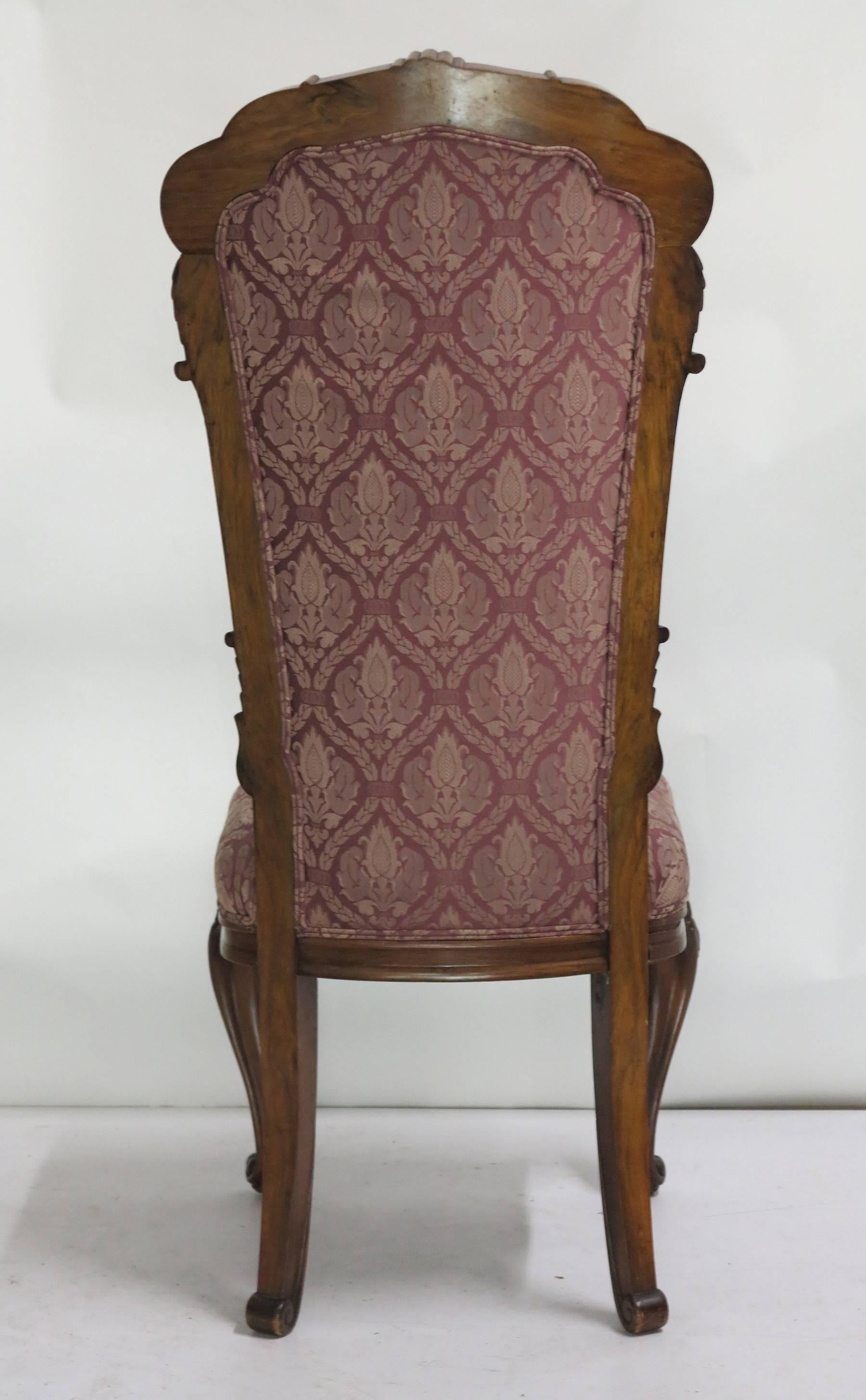 19th Century Louis XV Style Six High Back Dining Chairs 3