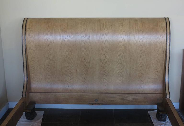 Vintage Baker Queen Size Sleigh Bed at 1stDibs baker sleigh bed