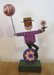 Gompers Saijo "Sunday Afternoon" Folk Art Sculpture