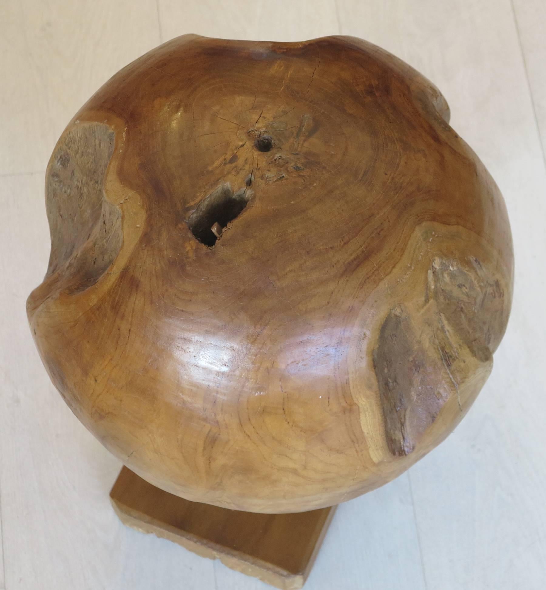 20th Century Huge Vintage Sculptural Wood Root Ball Weighs over 50 Pounds