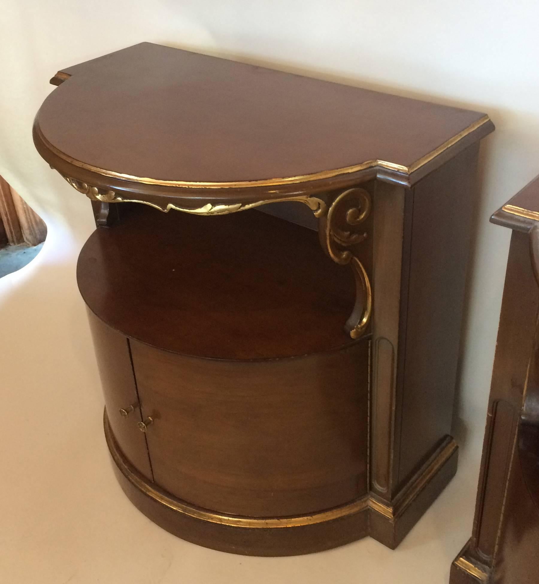 Two Karges end or bedside tables.