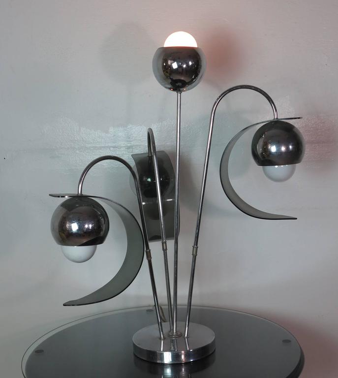 Vintage Lucite And Chrome Four Light Eyeball Table Lamp For At Mid Century Modern Vintage Lucite And Chrome Four Light Eyeball Table Lamp For
