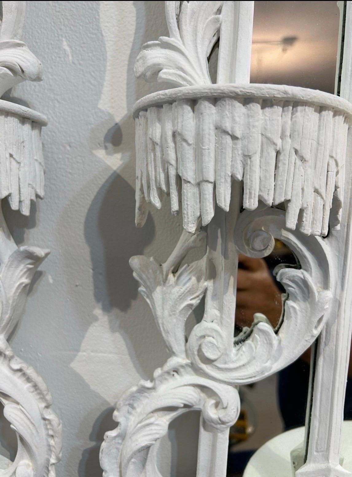 Carved Chinese Chippendale style Ho Ho bird mirrors