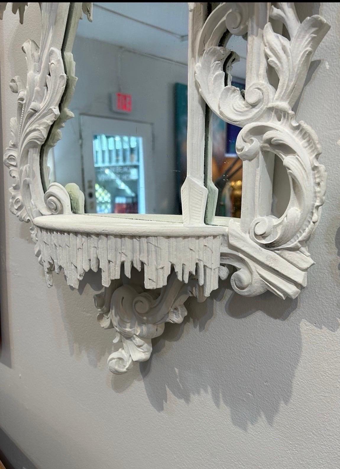 20th Century Chinese Chippendale style Ho Ho bird mirrors