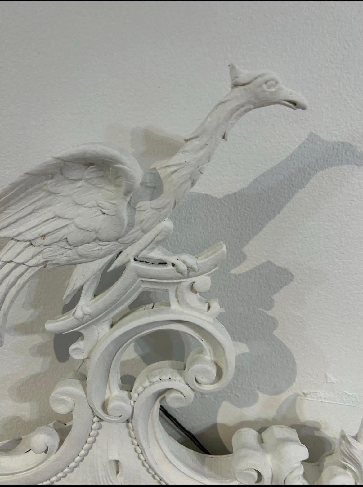 Chinese Chippendale style Ho Ho bird mirrors 1