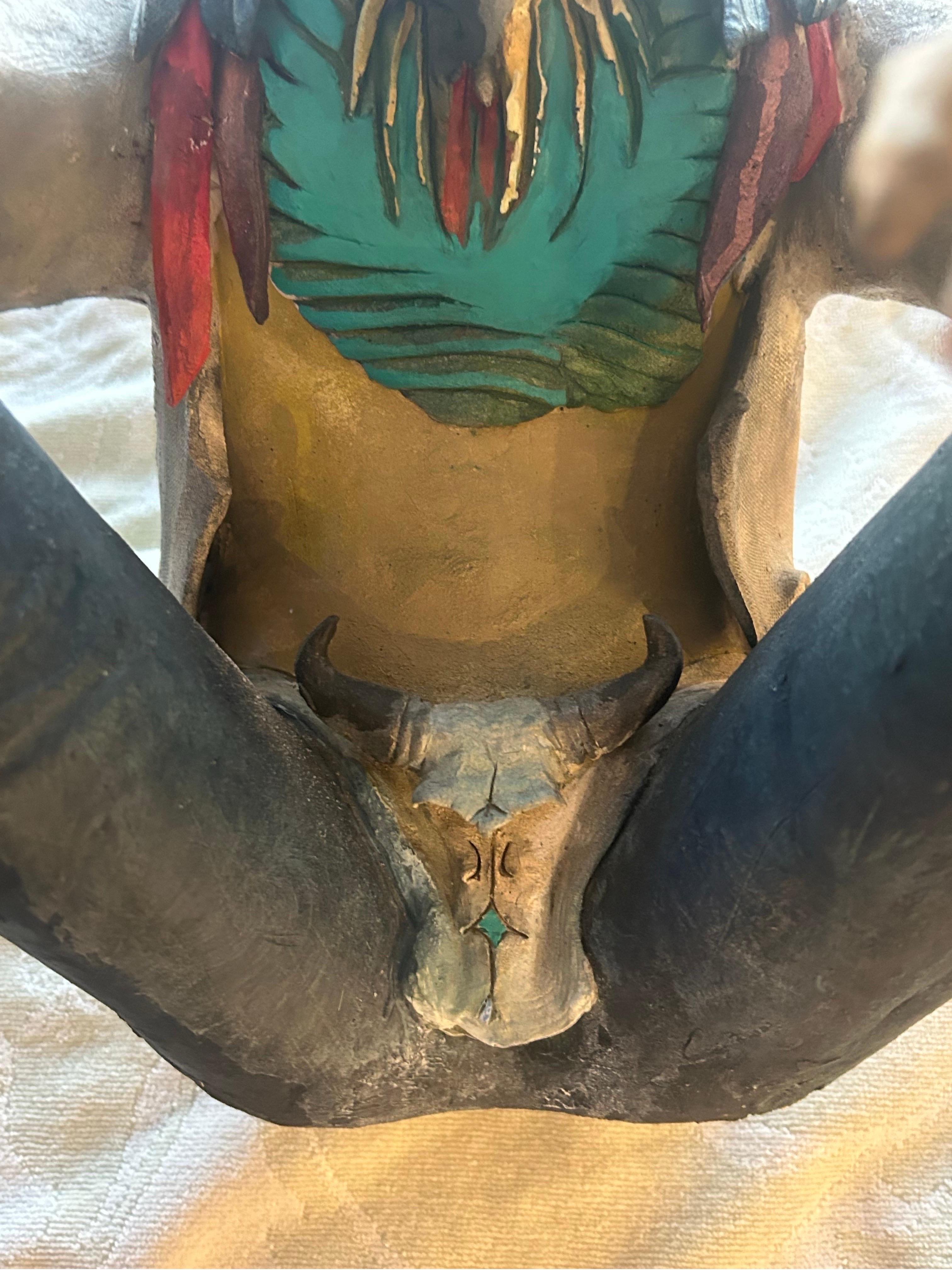 Robert Brubaker scultura in ceramica di  un  lupo antropomorfo in vendita 8