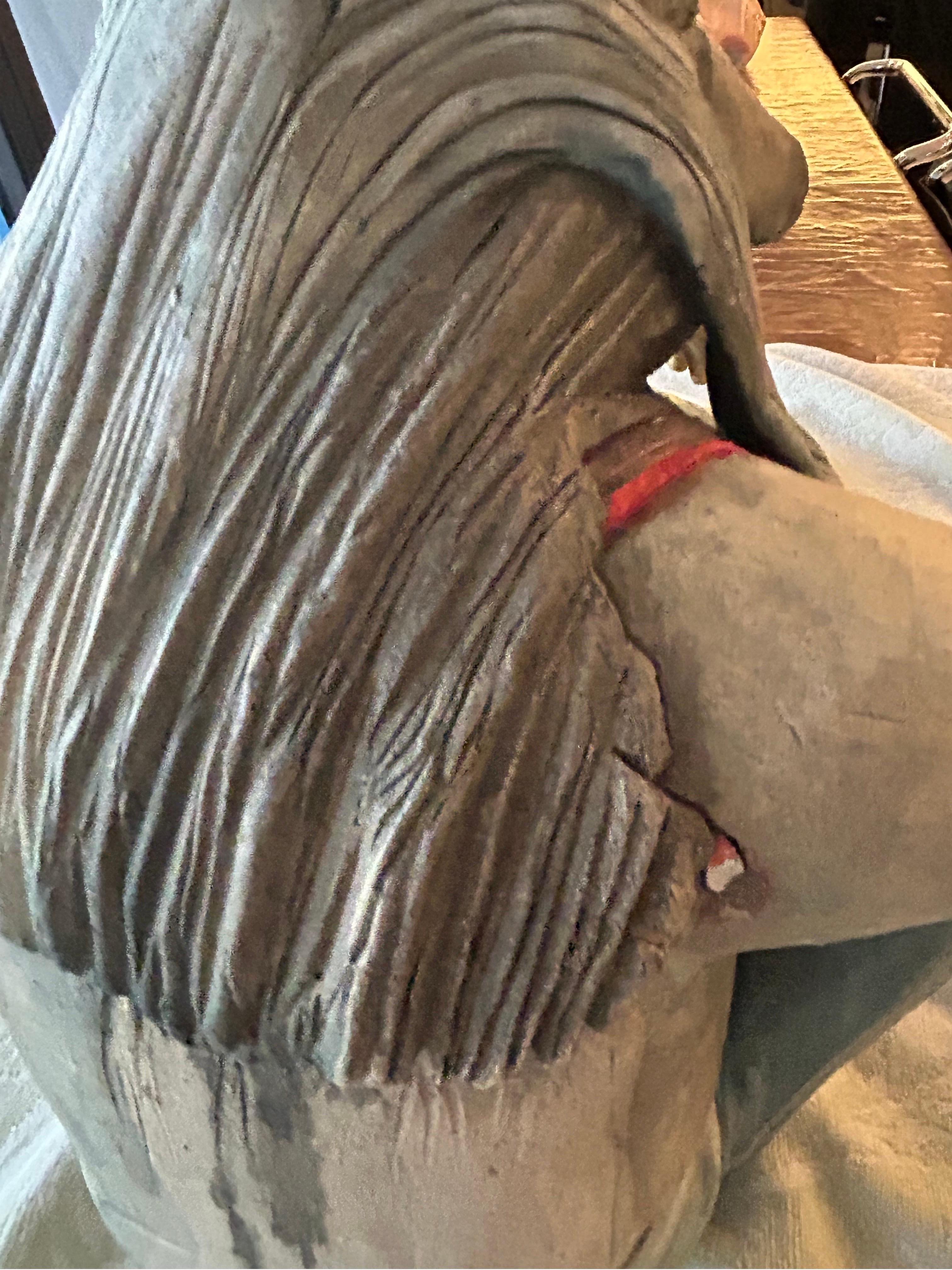 Robert Brubaker scultura in ceramica di  un  lupo antropomorfo in vendita 10