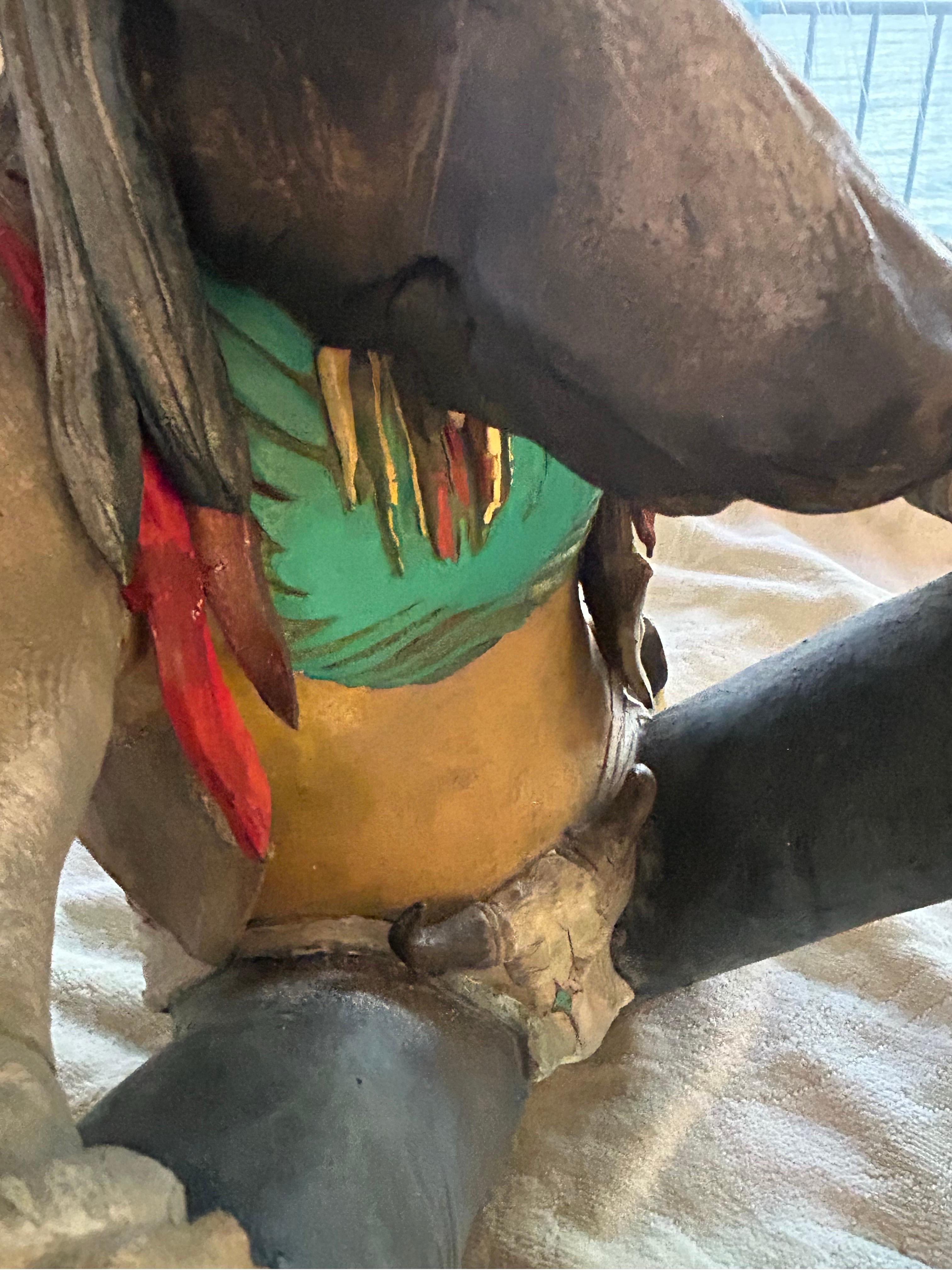 Robert Brubaker scultura in ceramica di  un  lupo antropomorfo in vendita 11