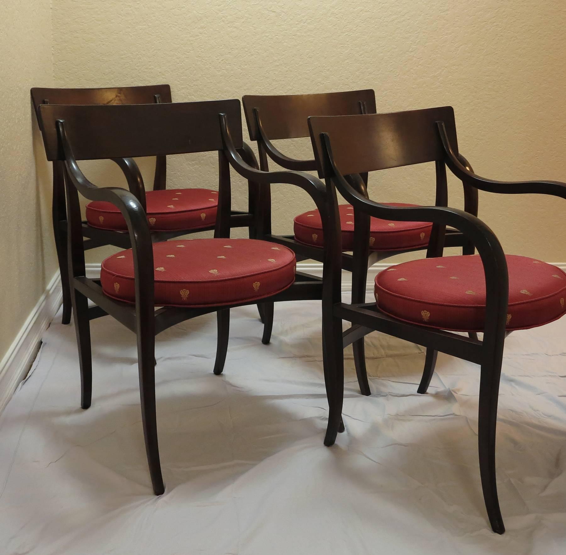 Mid-Century Modern Alexandria Dining Chairs by Edward Wormley for Dunbar