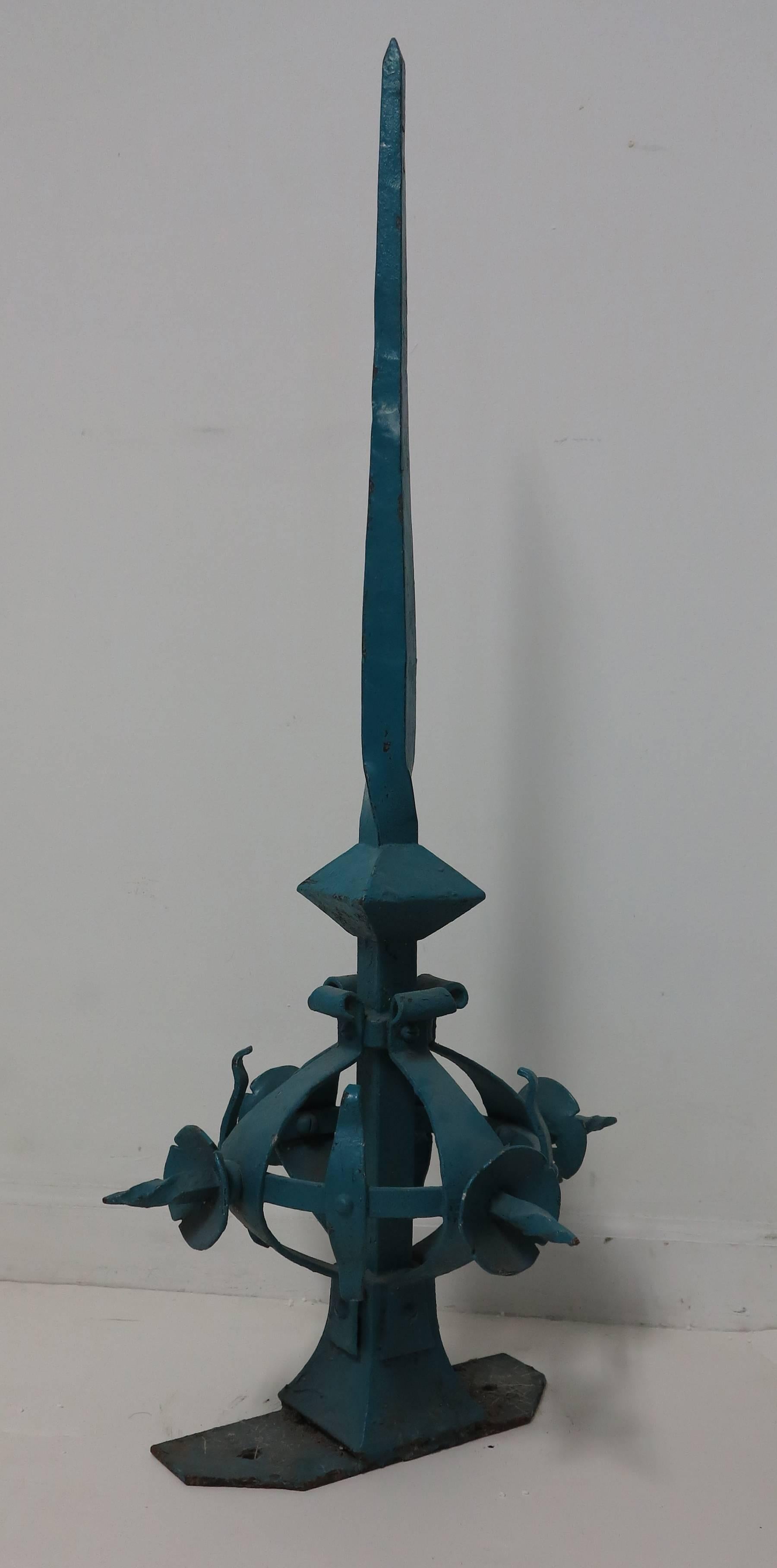 American Hand-Wrought Iron Architectural Element, circa 1920s