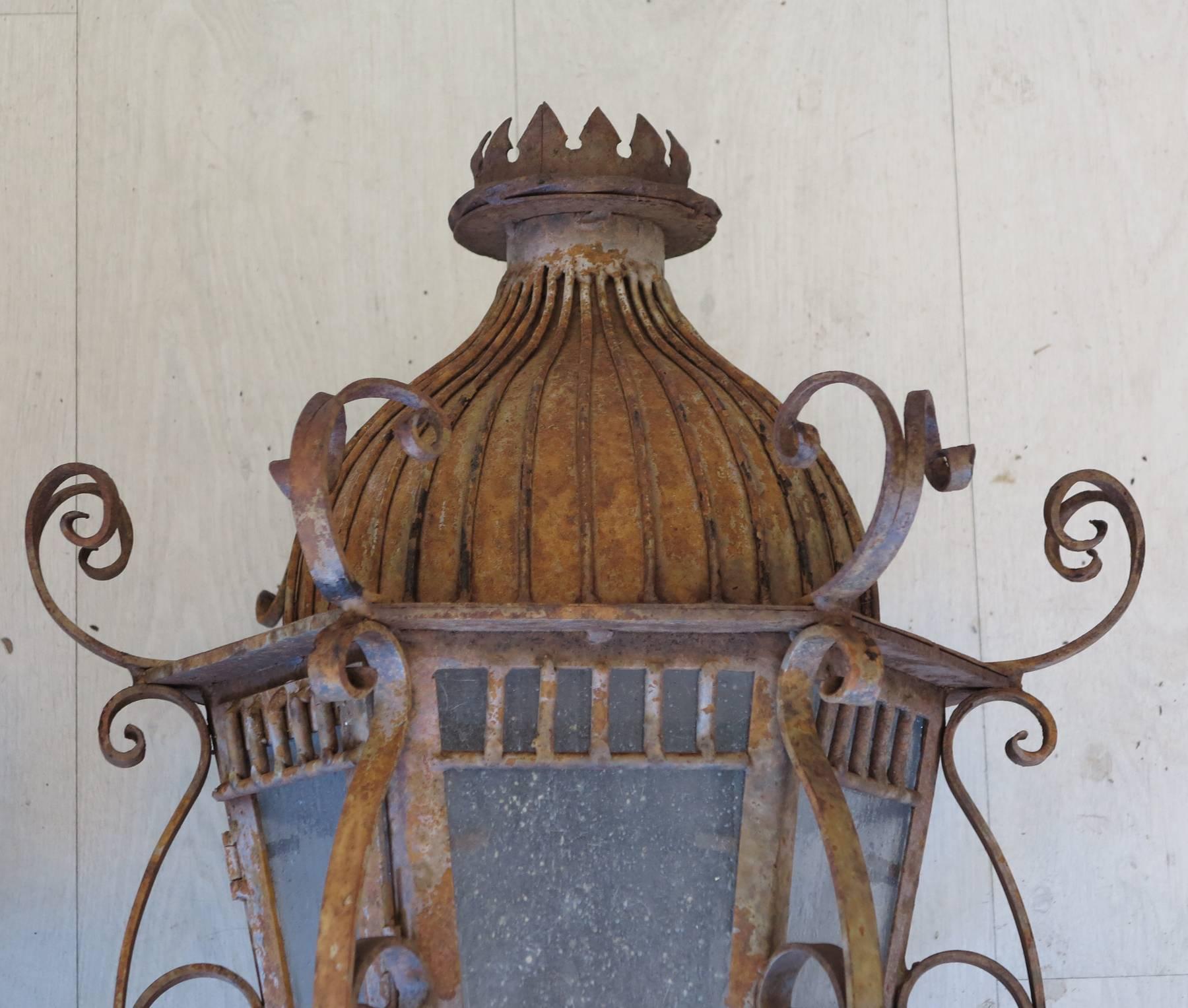 Spanish Colonial Wrought Iron Outdoor Wall Sconces