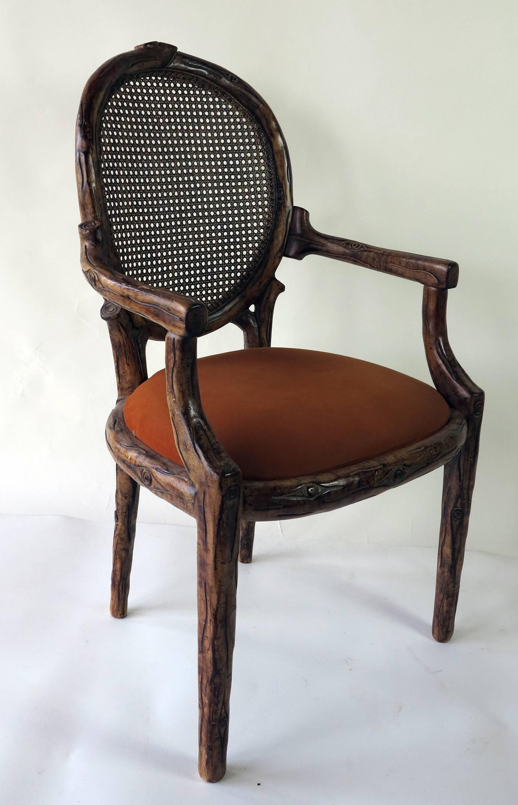 20th Century Hollywood Regency Desk or Side Chair, 1980s