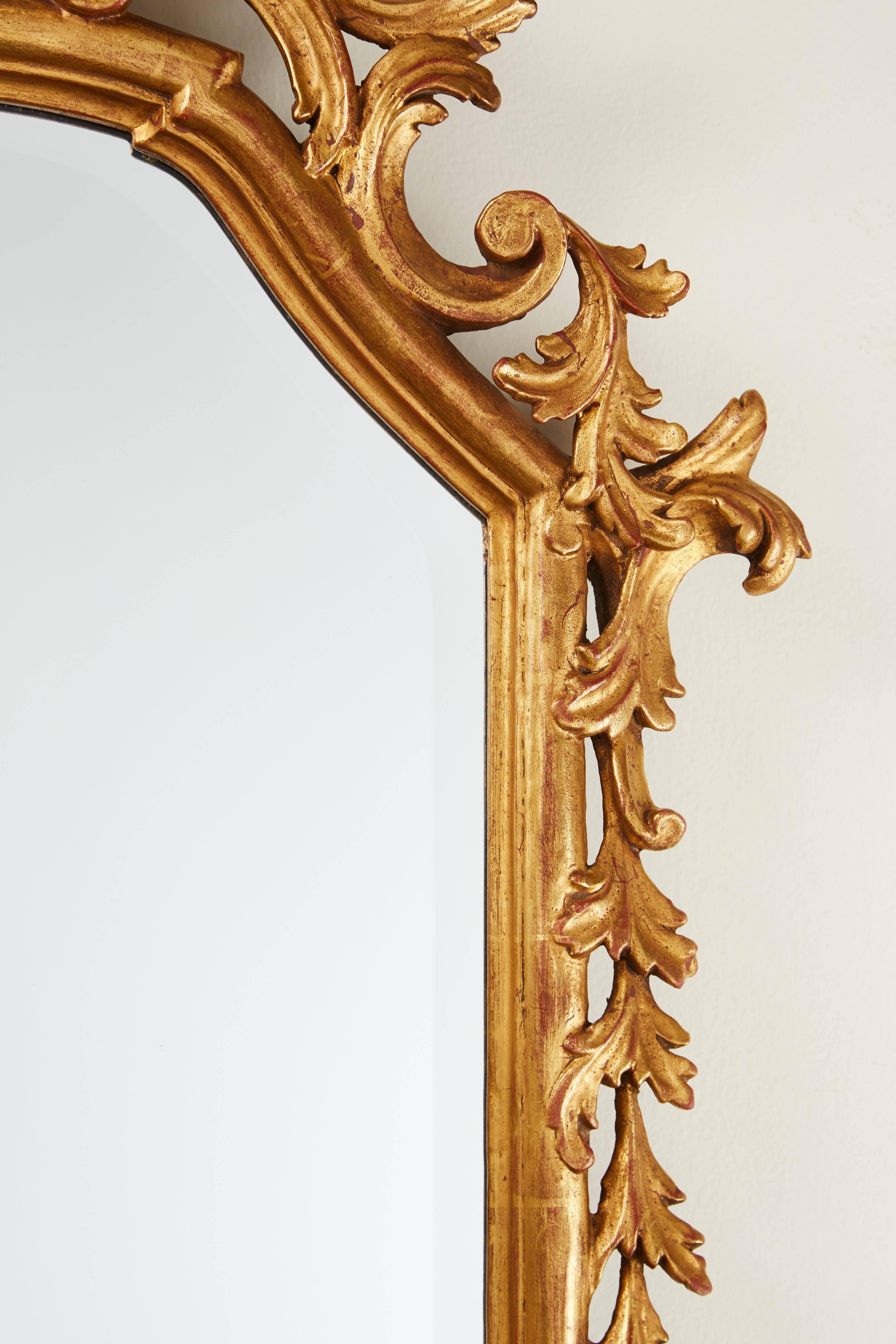 French Provincial 19th Century French Gilded Mirror