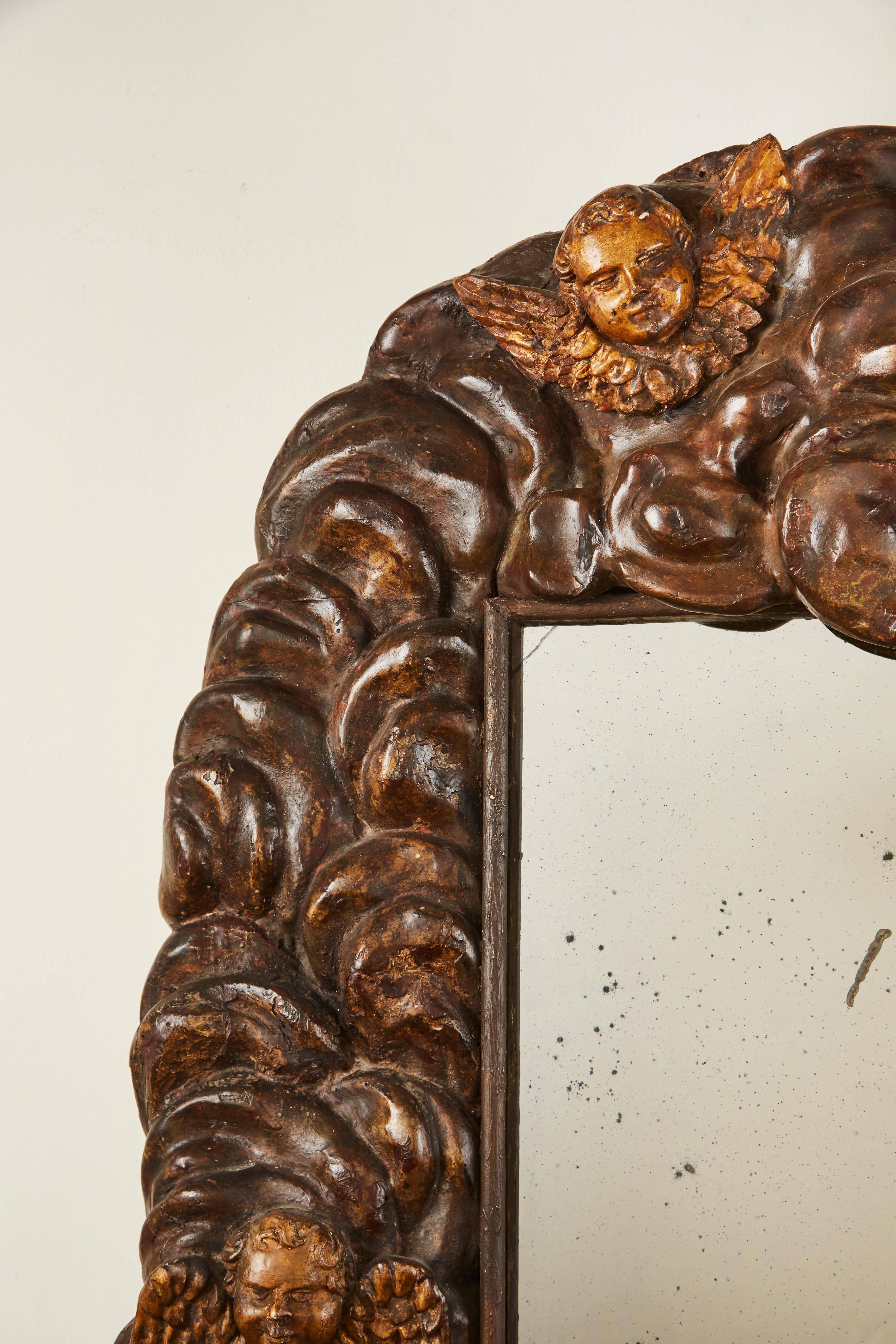 17th Century Italian Cloud Mirror In Good Condition In Los Angeles, CA