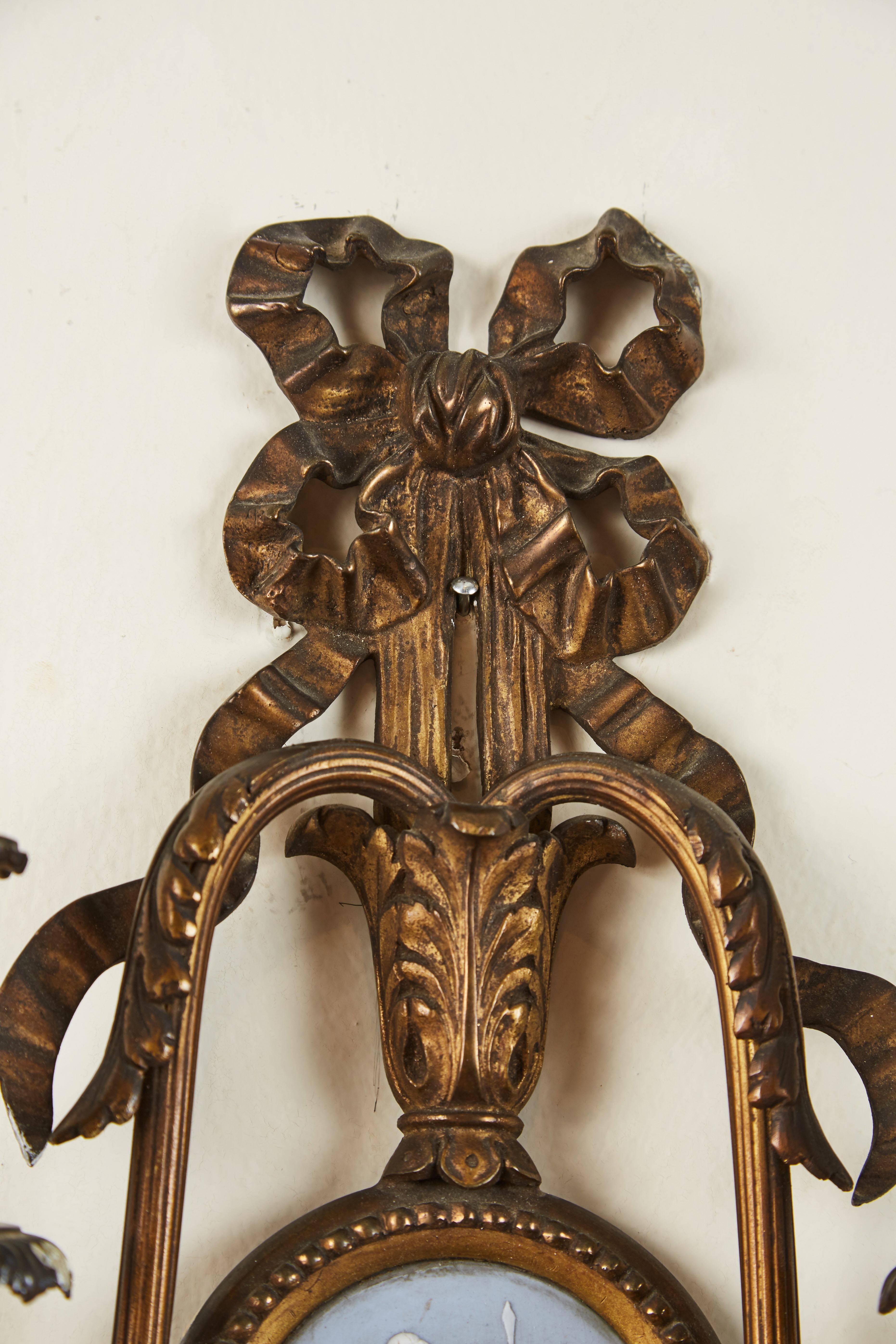 Pair of 19th Century French Sconces In Good Condition In Los Angeles, CA
