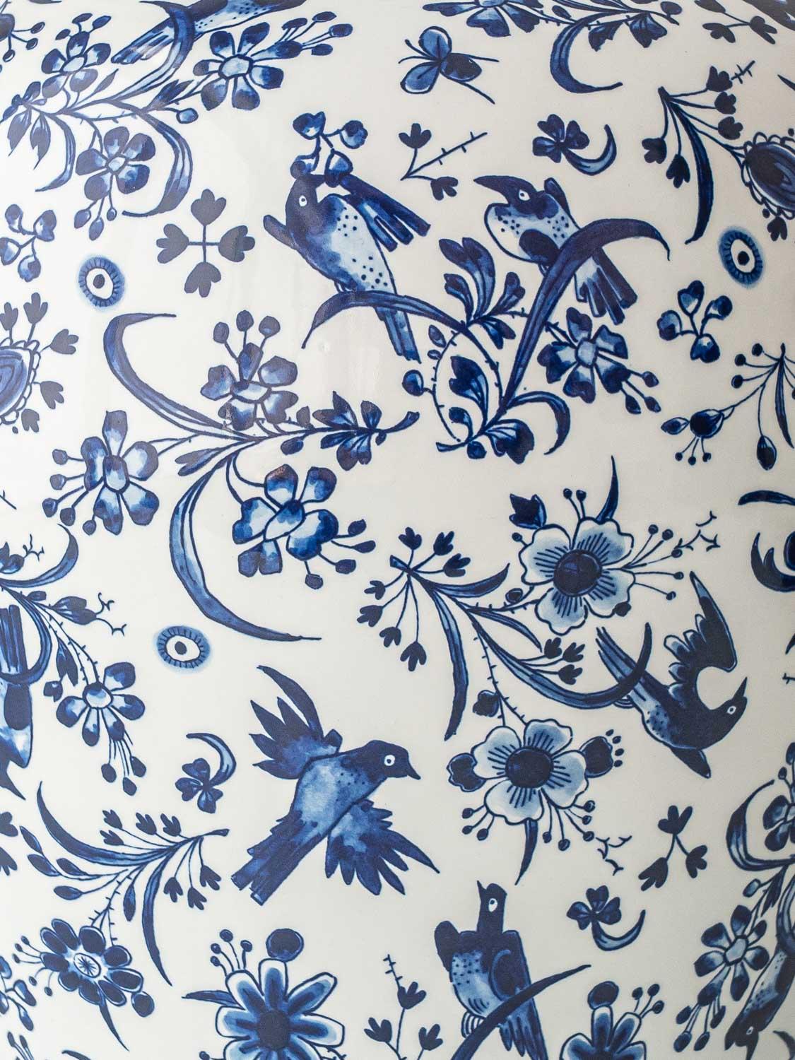 Royal Delft x Amitābha Studio Lampe de table Delft bleu et blanc en vente 2