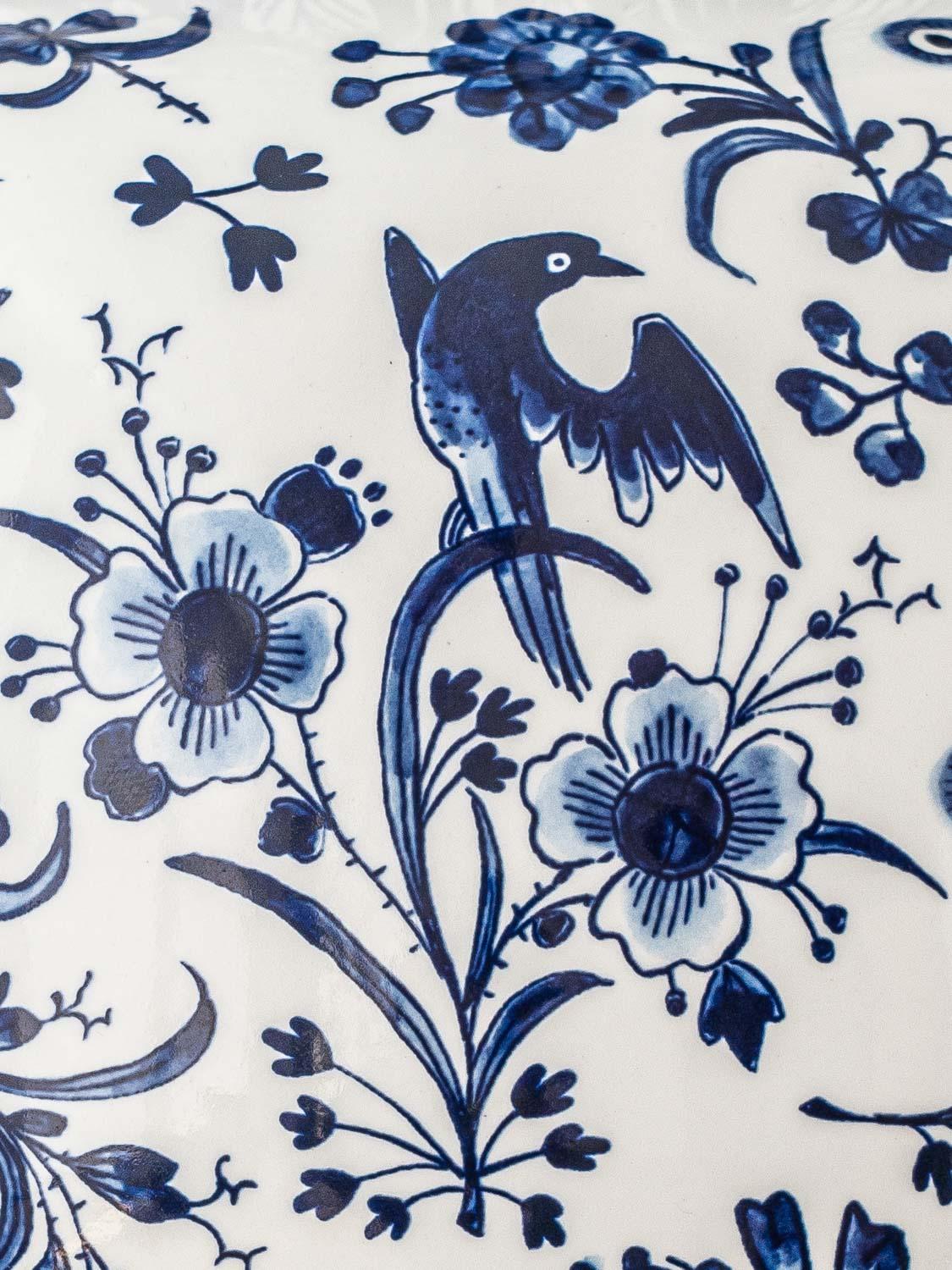 Laiton Royal Delft x Amitābha Studio Lampe de table Delft bleu et blanc en vente