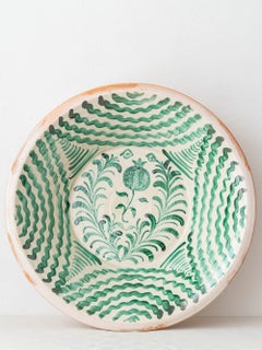 Hand-Painted Spanish Lebrillo Bowl, Ceramic Wall Art, Granada, 22 inches