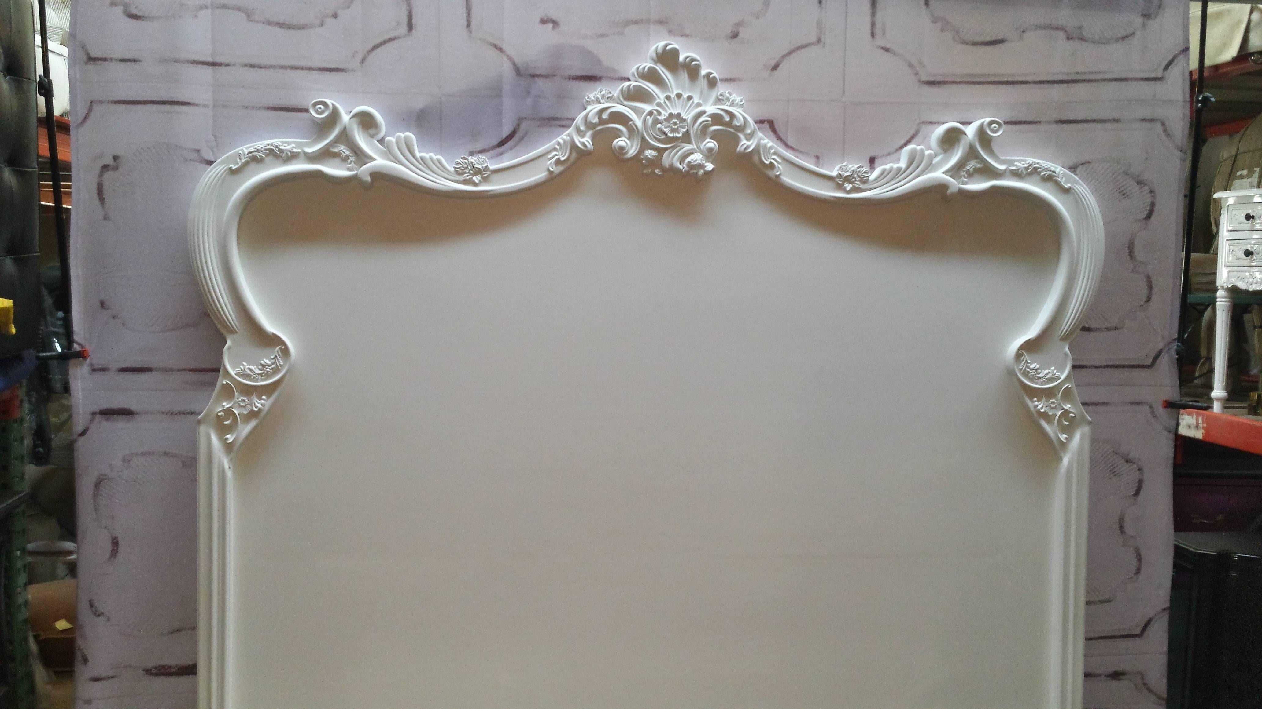 Louis XV French XV Style King-Size French Headboard For Sale