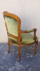 Arm Chair, Hand-Carved French Louis XV Armchair