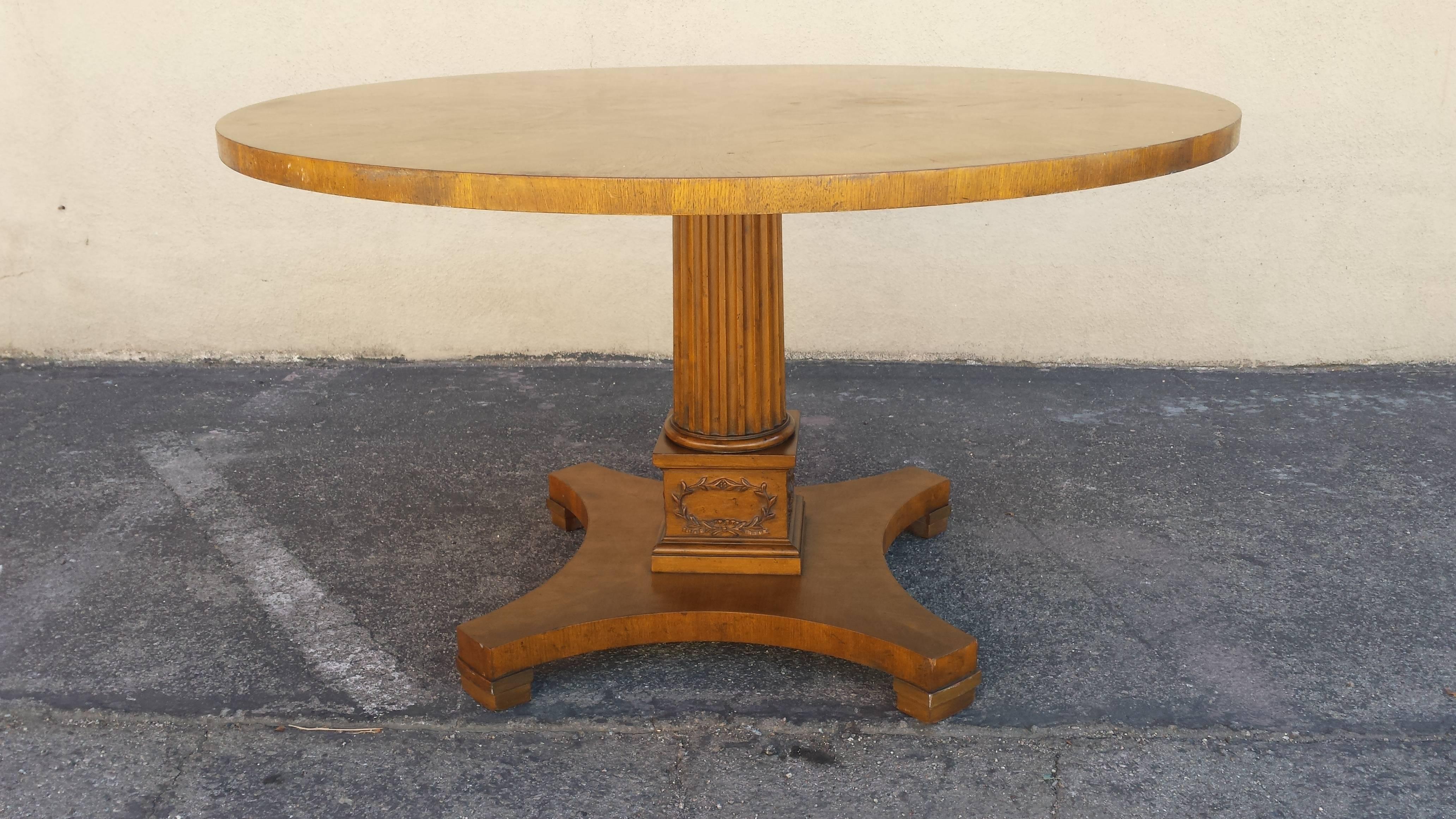 Center Table, Art Deco Midcentury Style Cocktails Table Burl Wood by Bake For Sale 2