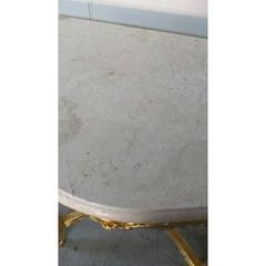 French Rococo XV Marble-Top Console Table