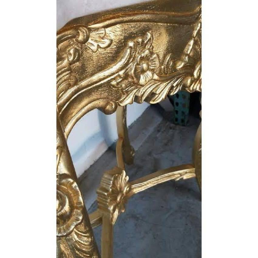 French Rococo XV Marble-Top Console Table For Sale 2