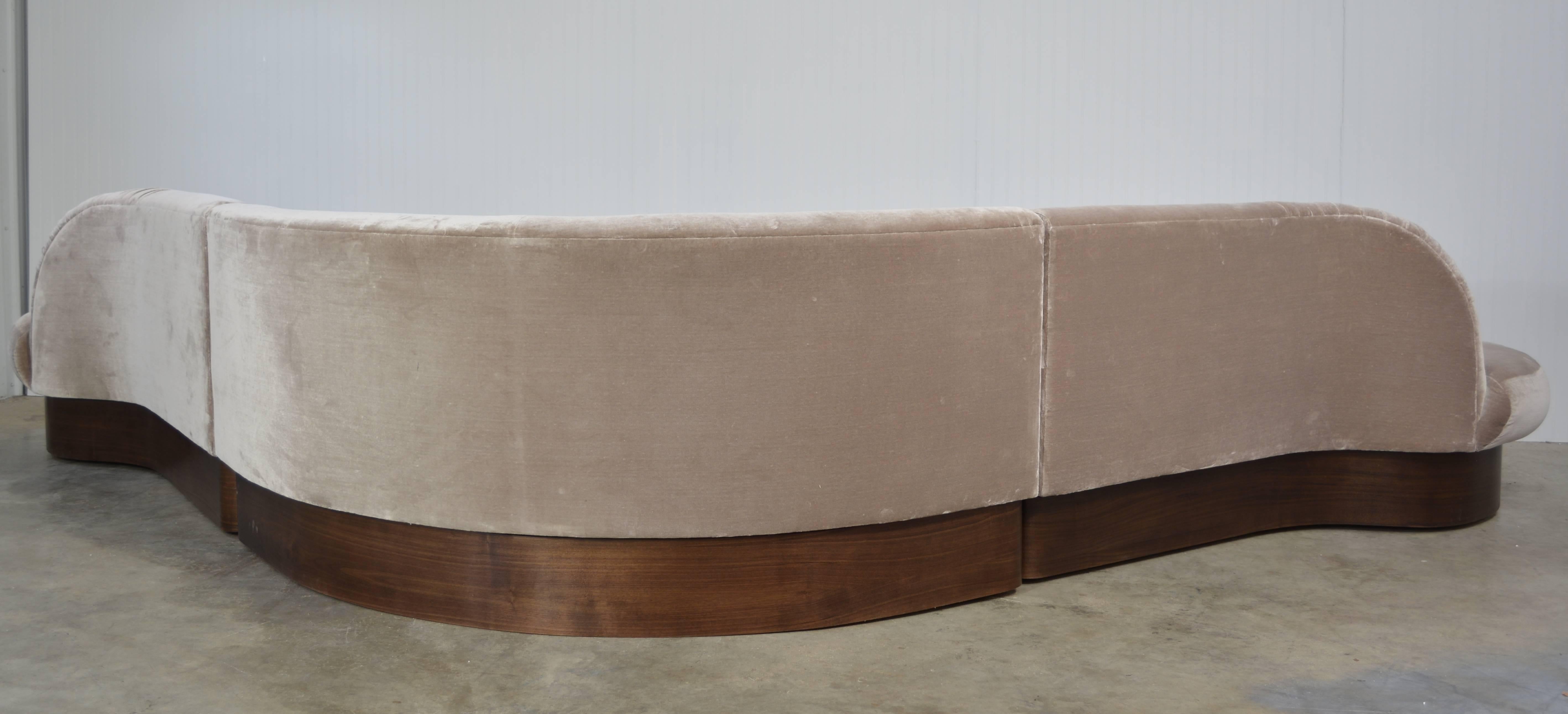 Late 20th Century Milo Baughman Sectional Sofa