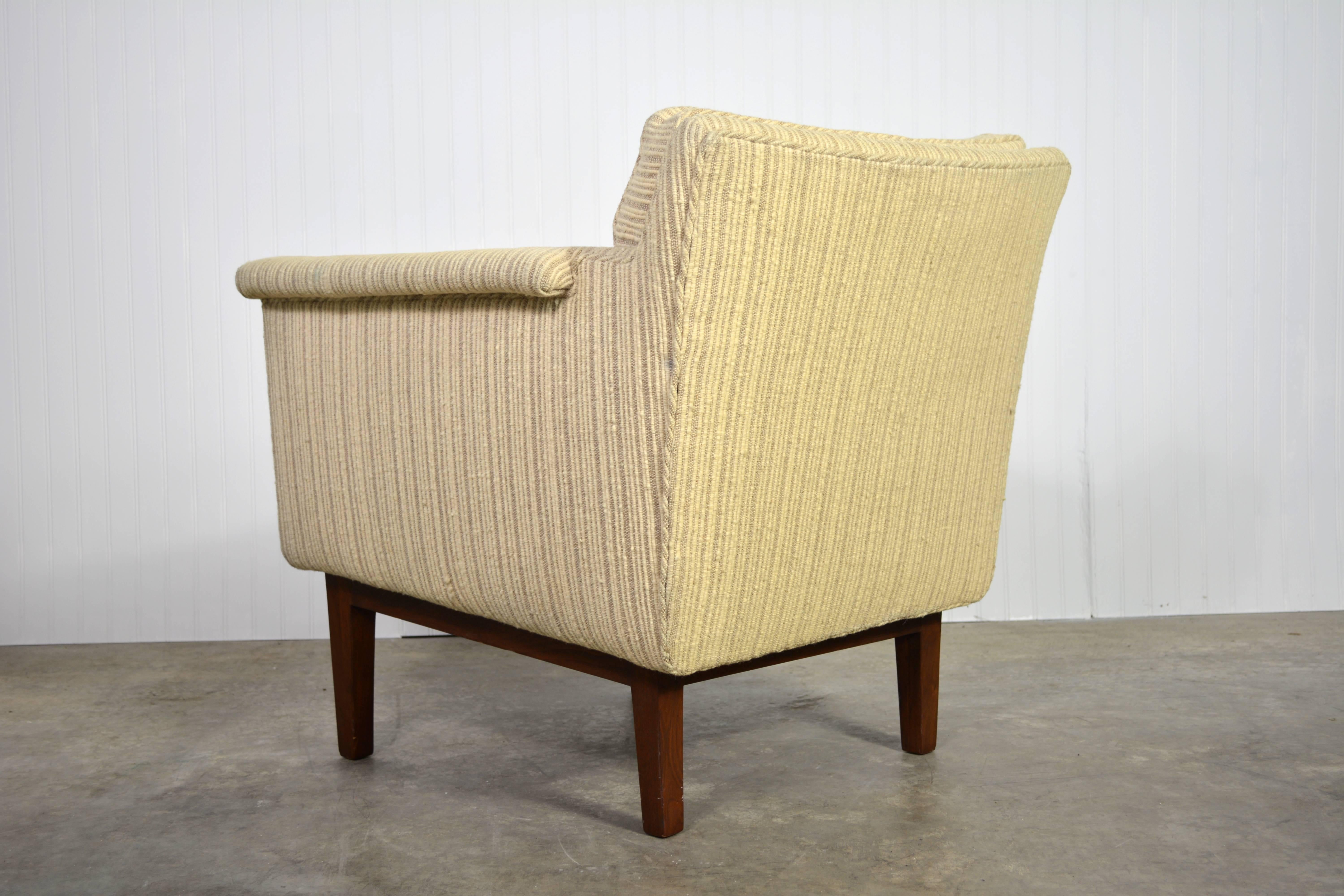Edward Wormley Lounge Chair for Dunbar In Good Condition For Sale In Loves Park, IL