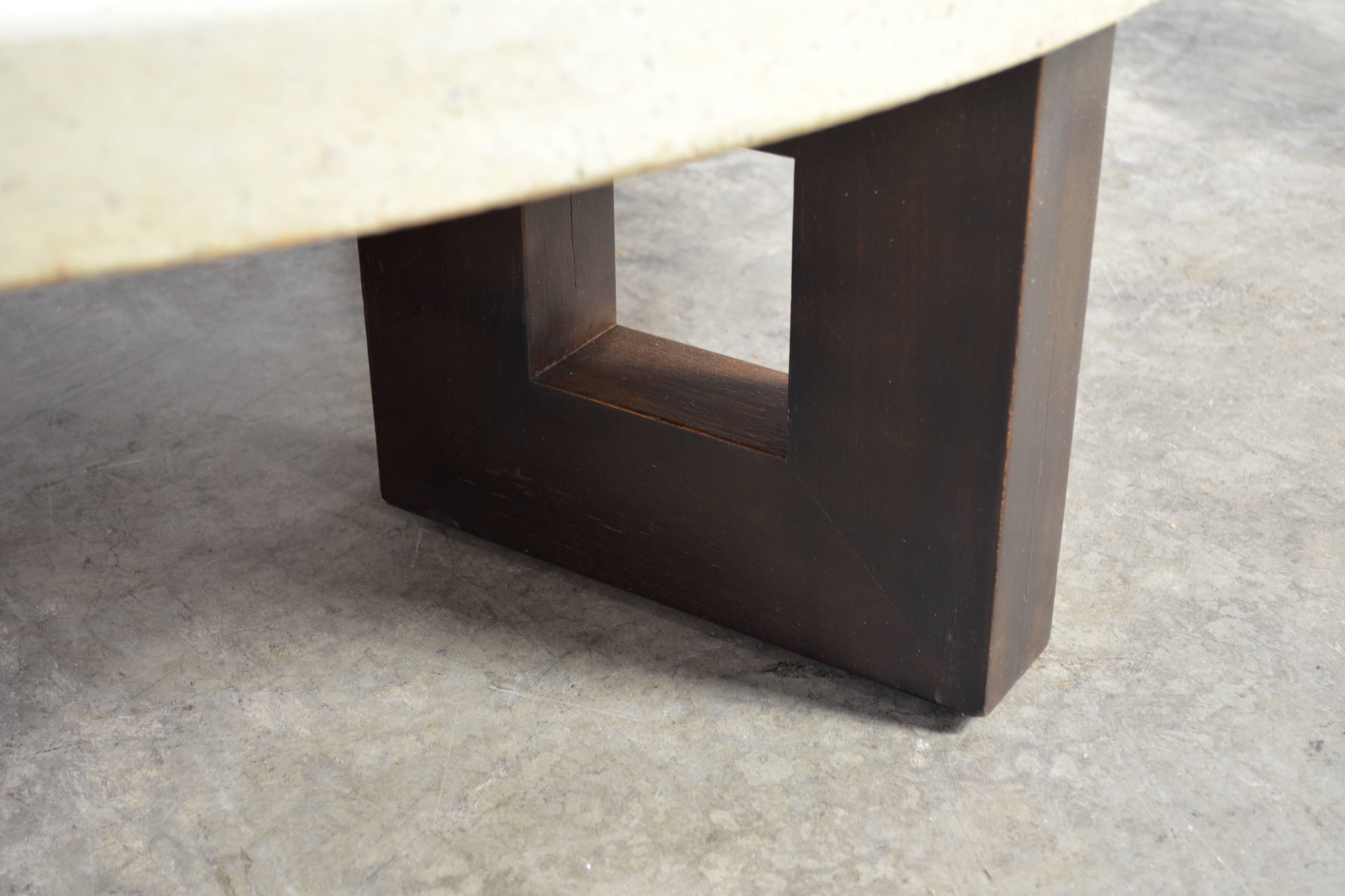 Mahogany Paul Frankl Cork Coffee Table For Sale