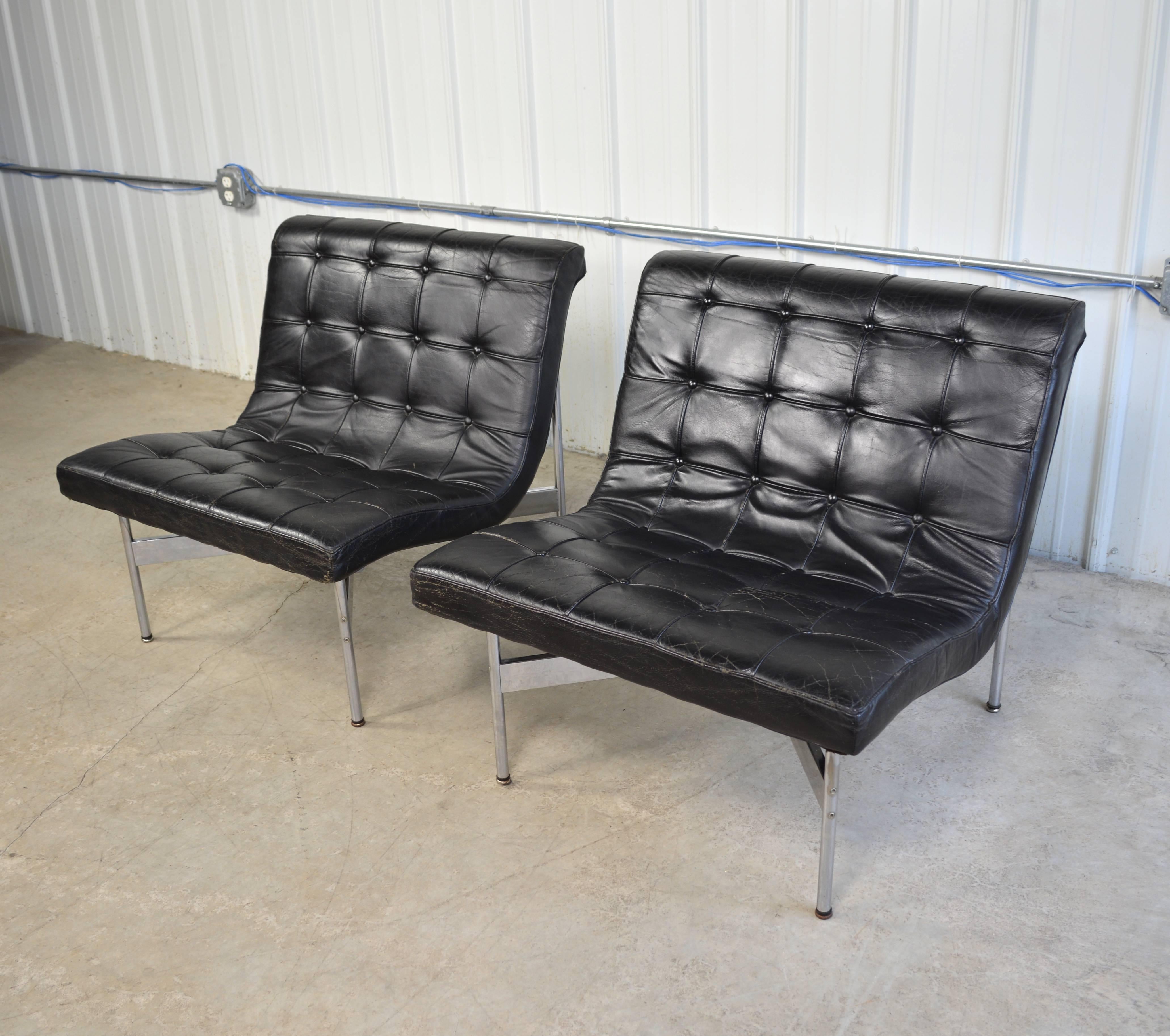 Mid-20th Century Lounge Chairs by Katavolos, Littell and Kelley for Laverne For Sale