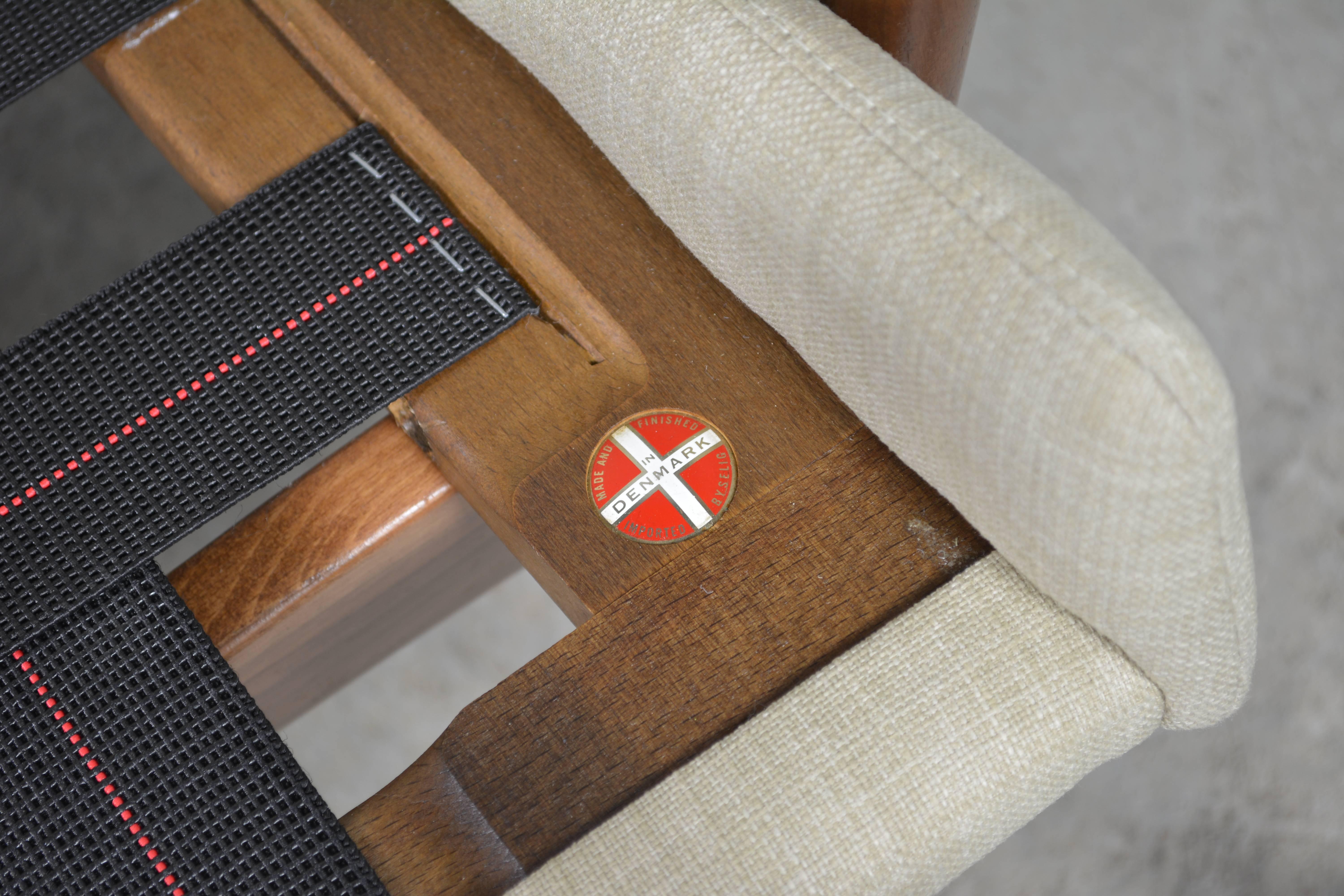 Upholstery Pair of Ib Kofod-Larsen Wingback Lounge Chairs