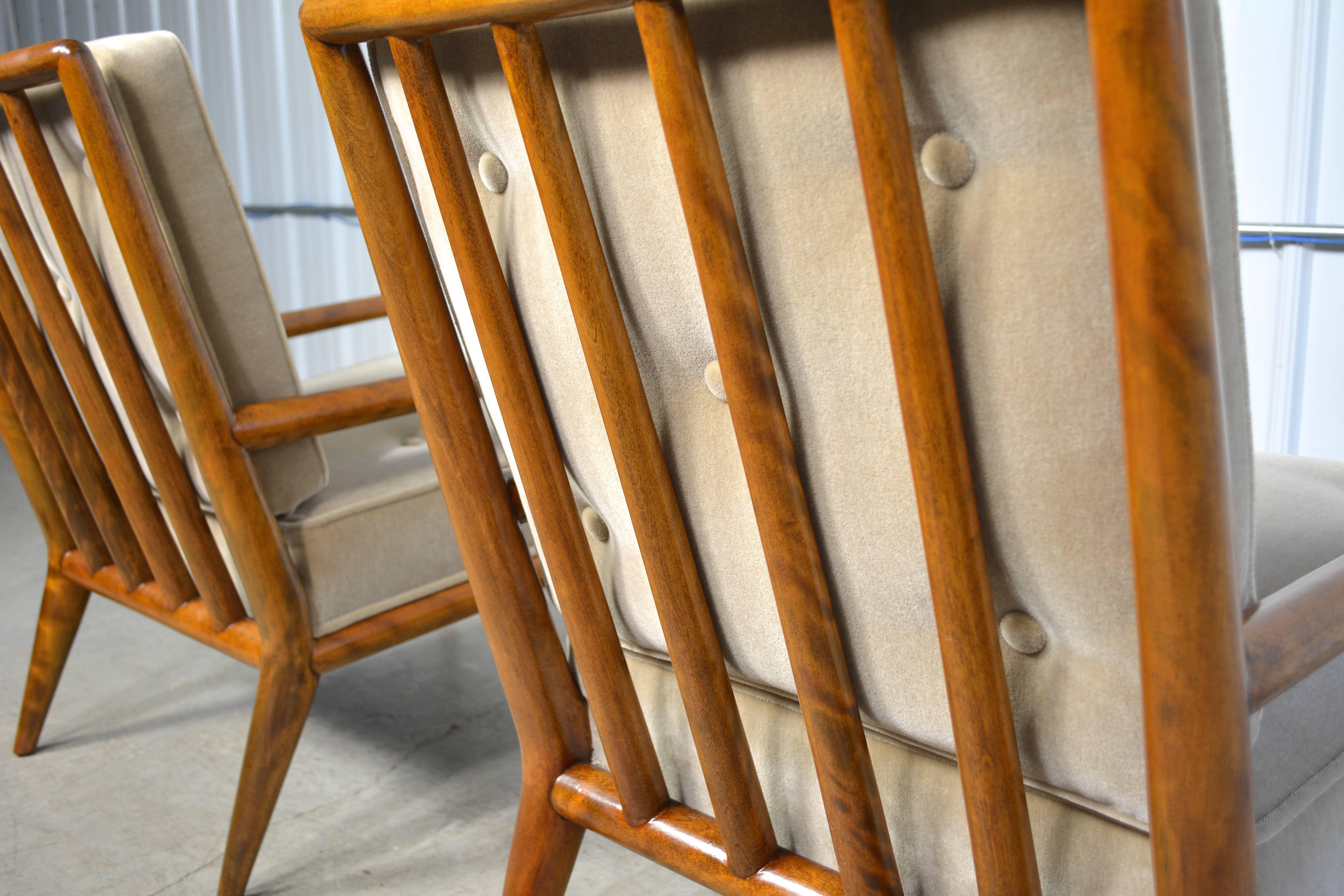 Mid-20th Century T.H. Robsjohn-Gibbings Pair of Lounge Chairs
