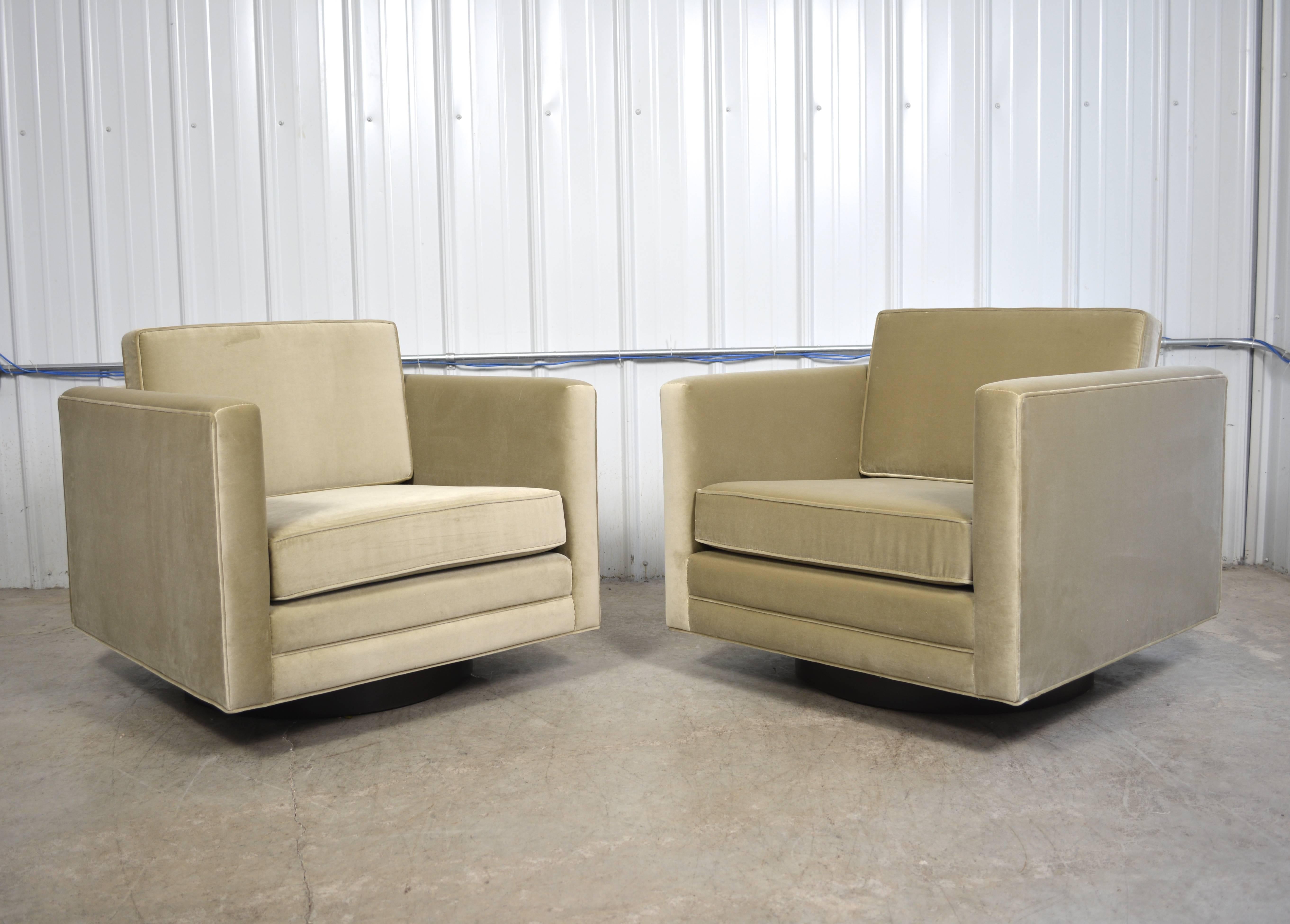 American Harvey Probber Swivel Chairs For Sale