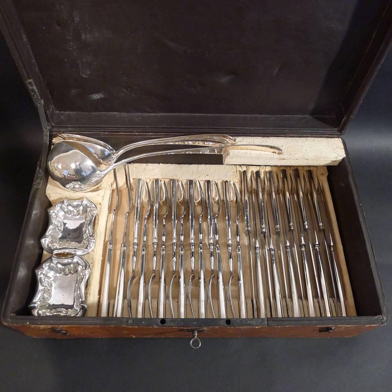 Biedermeier Silver Cutlery For Sale 1