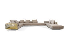 Imperfectio Cream Modular Sofa - Hand-Crafted Brass & Upholstery - Boca do Lobo