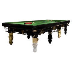 Metamorphosis Green Snooker Table - Hand-Crafted Brass & Wood - Boca do Lobo
