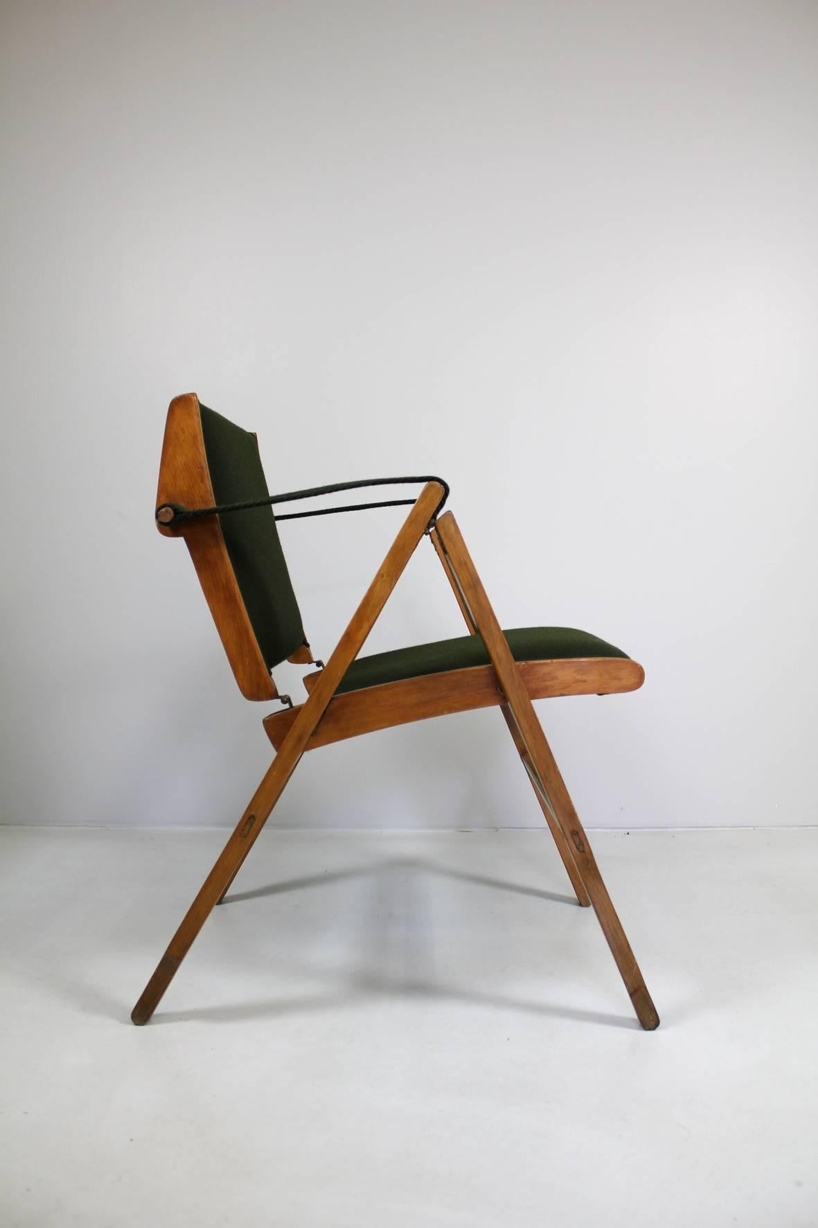 Folding armchair "Bridge" by Marco Zanuso, Arflex, 1951.