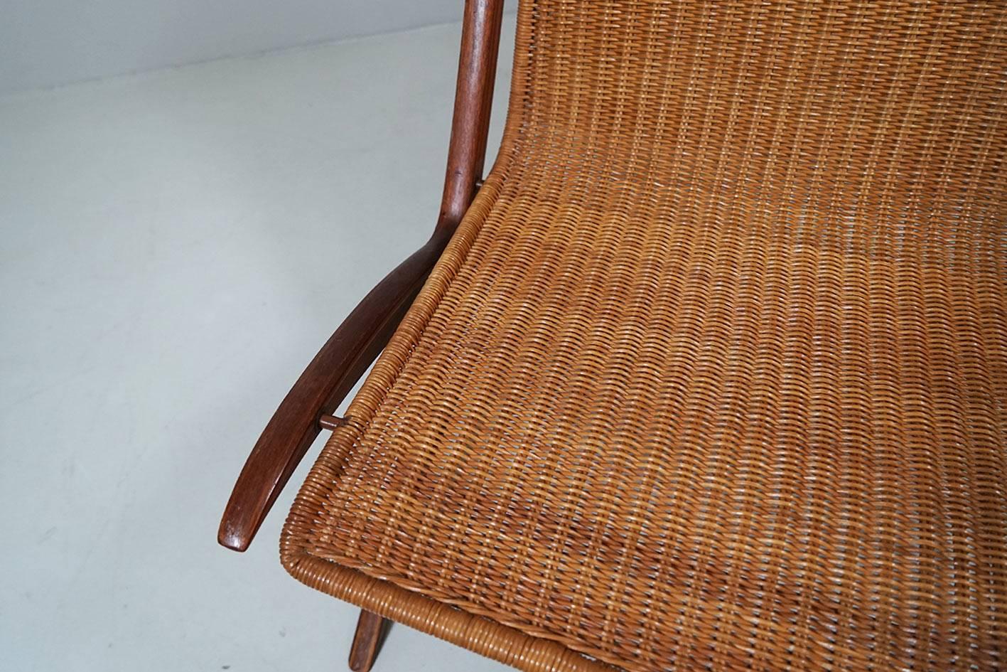 Lounge Chair Model No. 6103, Hvidt & Mølgaard Nielsen, Fritz Hansen, 1961 In Excellent Condition In Berlin, DE